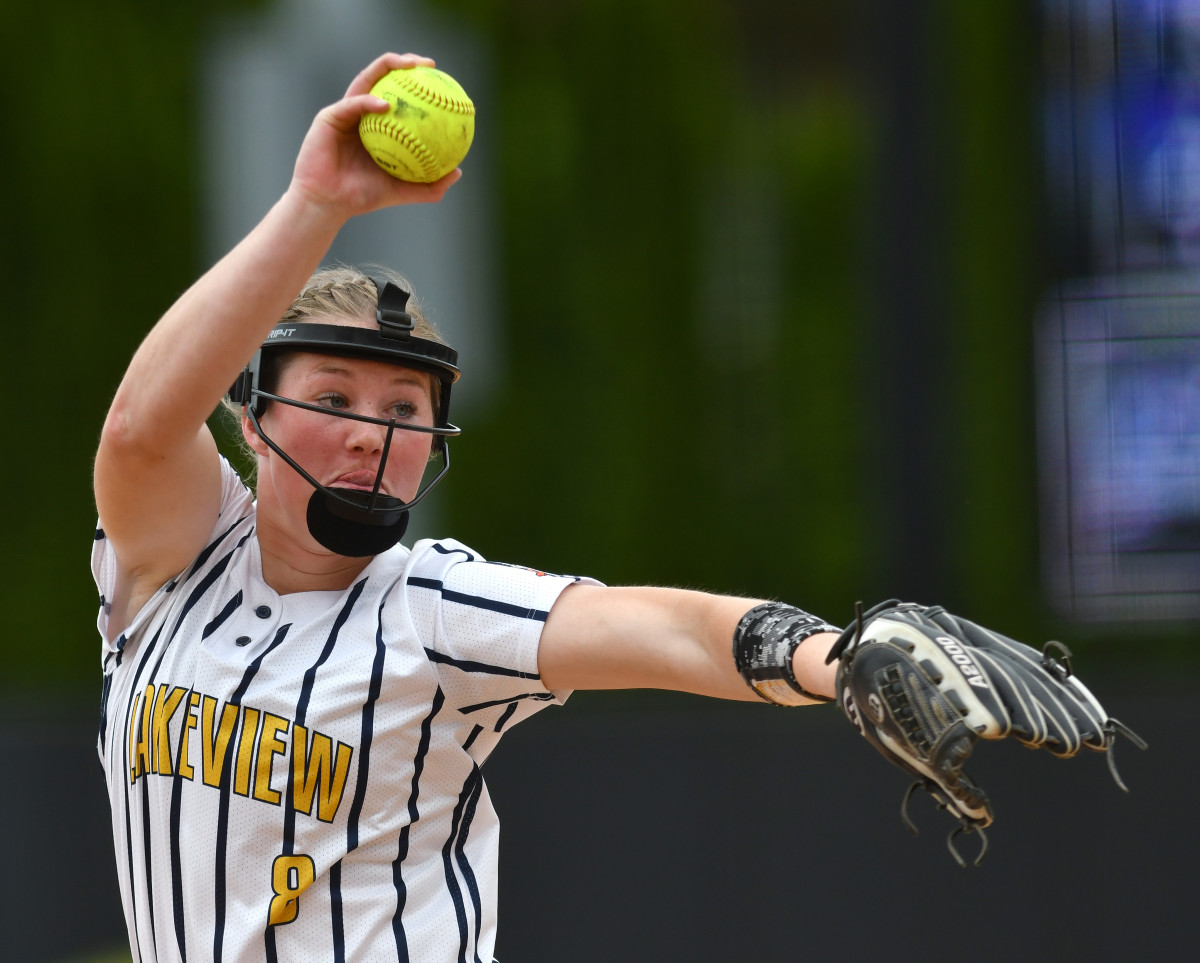 Lakeview Grant Union 2A:1A softball final Taylor Balkom 24